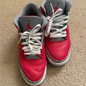 Nike Red and Gray Interior Sneakers